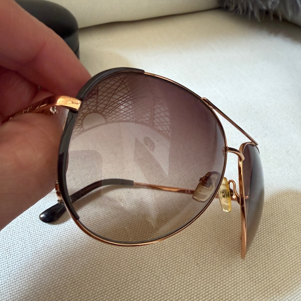 Michael Kors Rose Gold Aviator Sunglasses - Picture 4 of 9